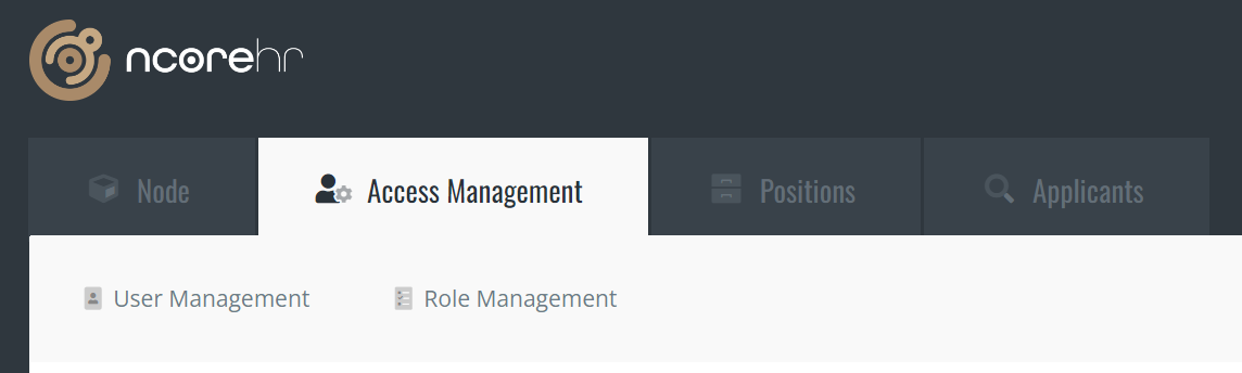 Roles and users – nCore HR - Help Center